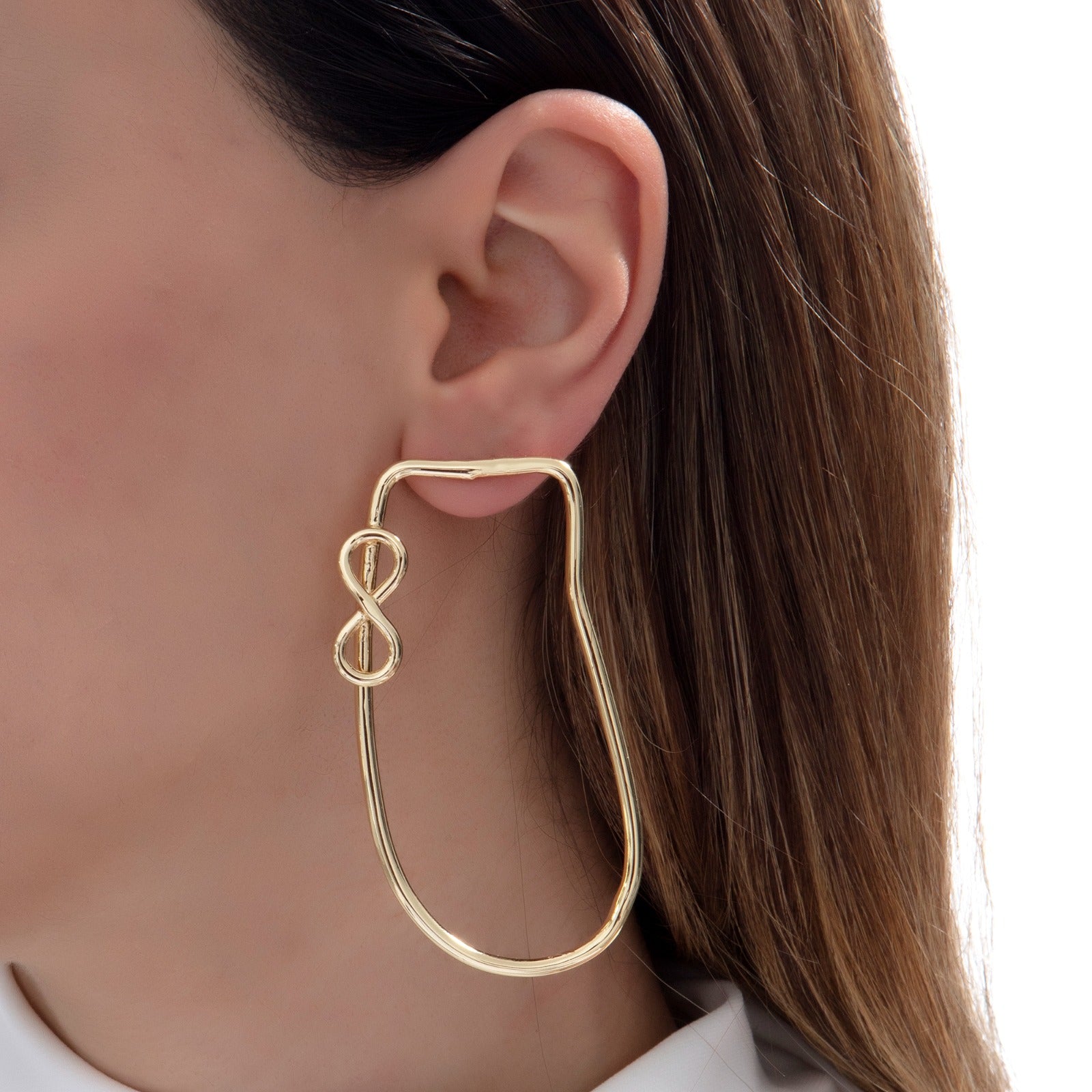 Infinity Shapeless Hoop Earring