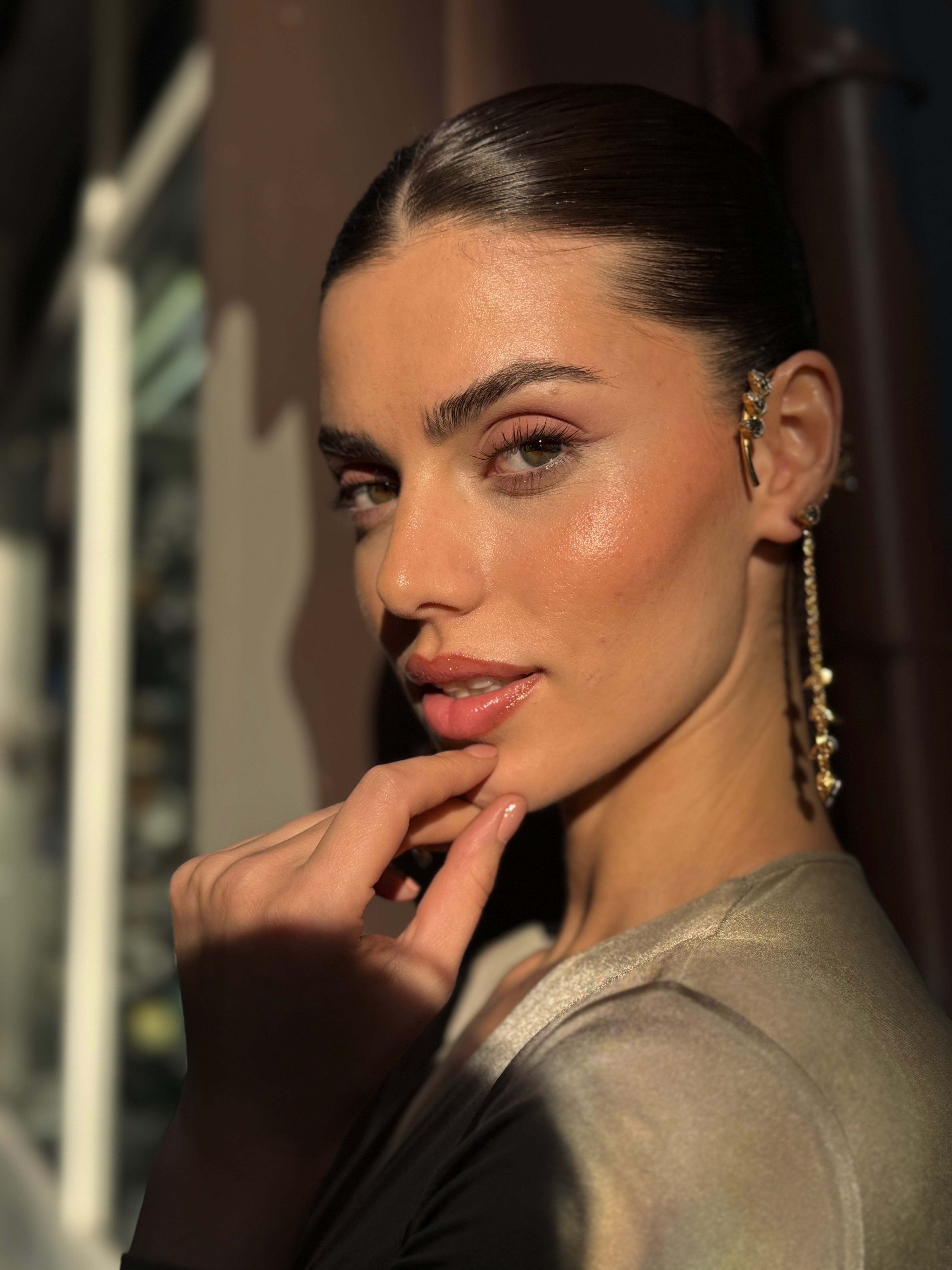 Sarkıt Kristal Küpe