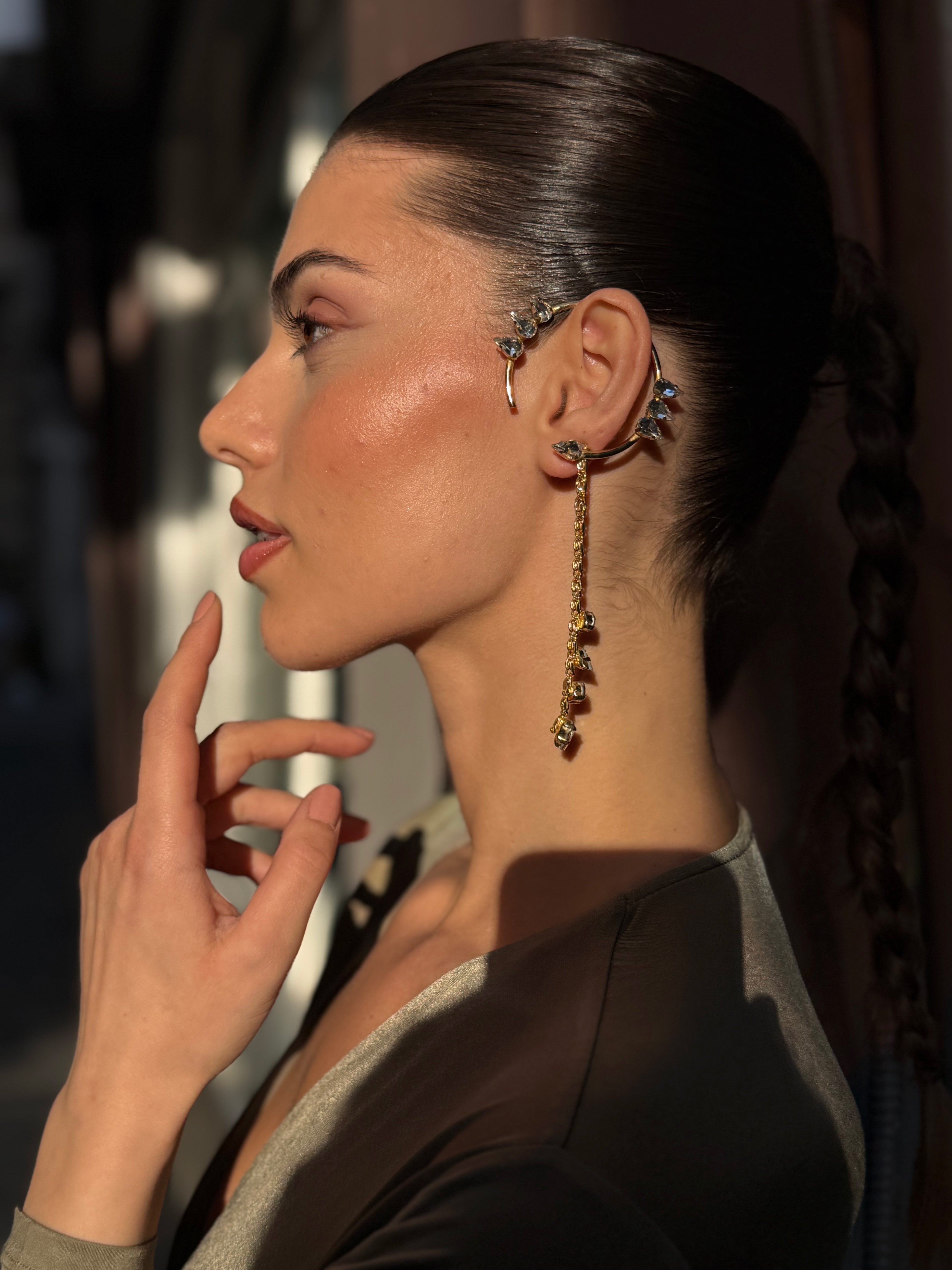 Sarkıt Kristal Küpe