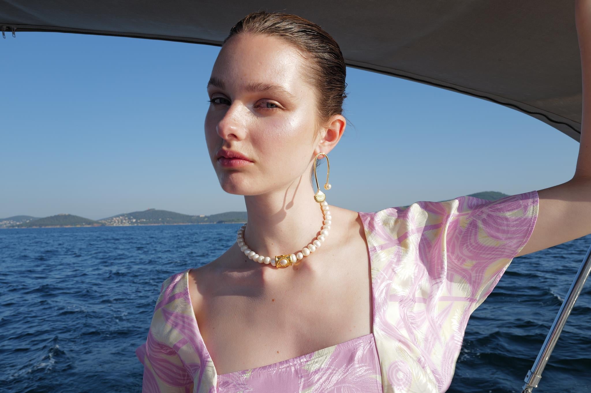 Helen Tek Sıra İnci Kolye